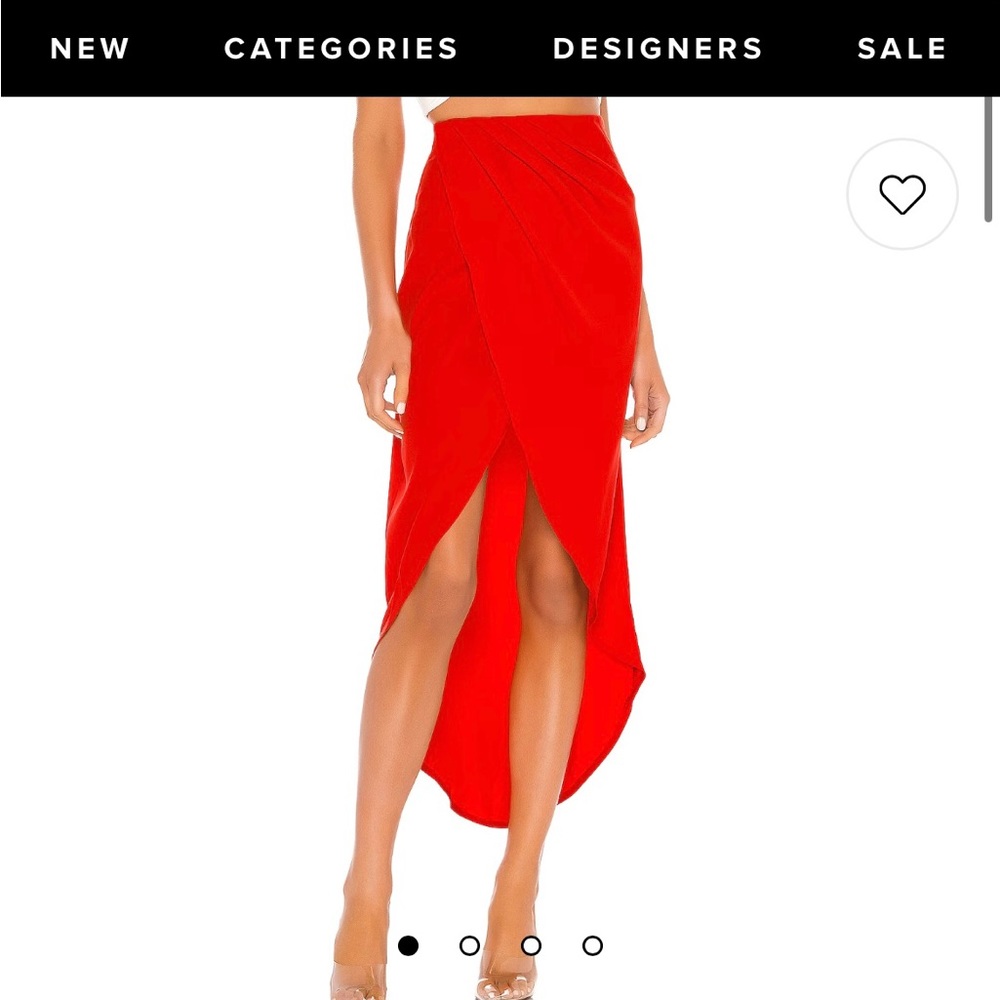 Superdown Arielle Slit Maxi Skirt in Res, size medium